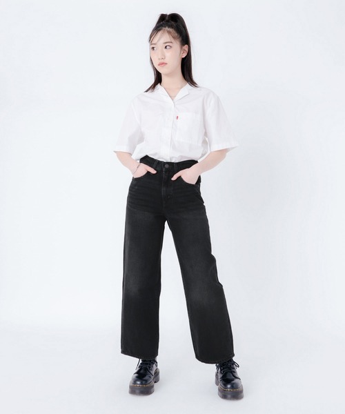 ブラックデニム ハイウエスト Levi's（リーバイス）の「Levi's/リーバイス ハイウエストバギー