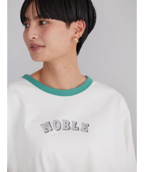 AMERICAN HOLIC（アメリカンホリック）の「リンガーロゴカットプルオーバー（Tシャツ/カットソー・レディース・パープル/オレンジ/グリーン・M/L）」の13枚目の写真