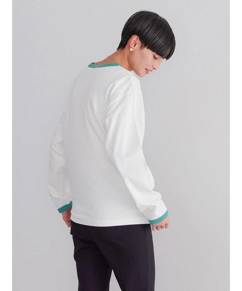 AMERICAN HOLIC（アメリカンホリック）の「リンガーロゴカットプルオーバー（Tシャツ/カットソー・レディース・パープル/オレンジ/グリーン・M/L）」の14枚目の写真