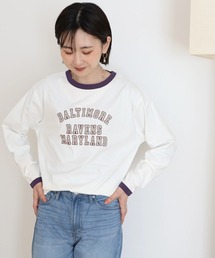 AMERICAN HOLIC | リンガーロゴカットプルオーバー(Tシャツ/カットソー)
