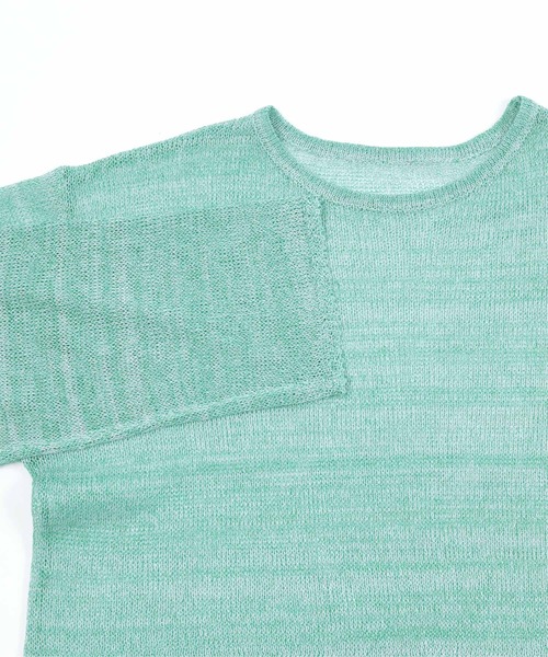 miette(ミエット)の「グラデーションシアーショートニット(ニット/セーター・レディース・パープル/オレンジ/グリーン・FREE)」の19枚目の写真