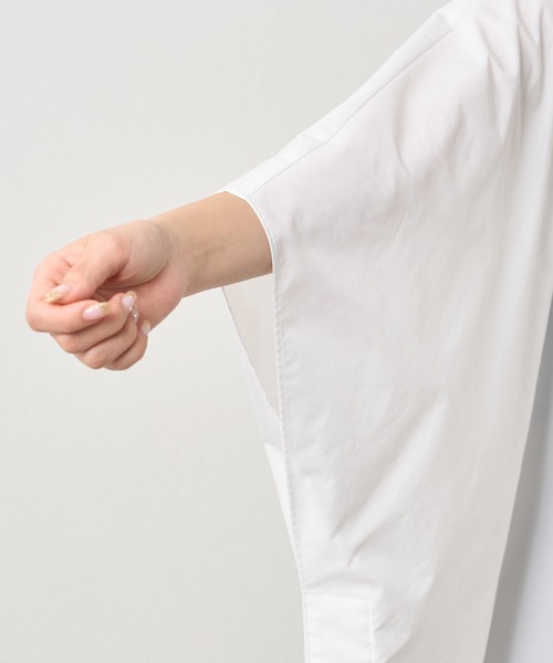 russet（ラシット）の「ポンチョシャツ(KS-066)（シャツ/ブラウス・レディース・サックスブルー/ブラック/ホワイト・FREE）」の8枚目の写真