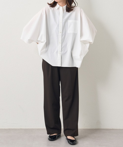 【新品タグ付】russet ラシット ポンチョシャツ ブラウス russet（ラシット）の「ポンチョシャツ(KS-066)（シャツ