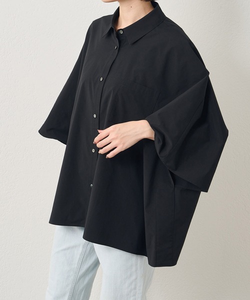 【新品タグ付】russet ラシット ポンチョシャツ ブラウス russet（ラシット）の「ポンチョシャツ(KS-066)（シャツ