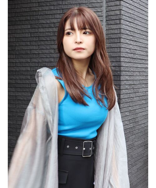 MURUA（ムルーア）の「バッククロスタンク（タンクトップ・レディース・アイボリー/ブラック/グリーン/ブルー/モカ・FREE）」の9枚目の写真