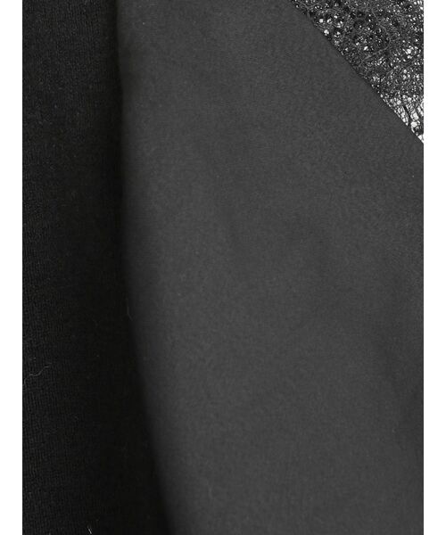 LAGUNAMOON（ラグナムーン）の「ドレープレイヤードスリーブニットプルオーバー（ニット/セーター・レディース・ブラック/ベージュ/ライトグリーン・FREE）」の6枚目の写真