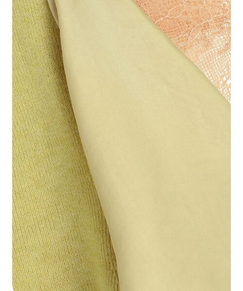 LAGUNAMOON（ラグナムーン）の「ドレープレイヤードスリーブニットプルオーバー（ニット/セーター・レディース・ブラック/ベージュ/ライトグリーン・FREE）」の8枚目の写真