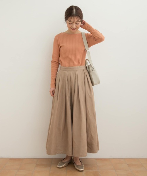 URBAN RESEARCH DOORS(アーバンリサーチドアーズ)の「針抜き長袖カットソー(Tシャツ/カットソー・レディース・その他1/ネイビー/オレンジ/ホワイト・MEDIUM)」の5枚目の写真