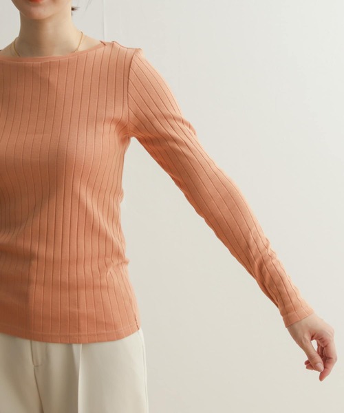 URBAN RESEARCH DOORS(アーバンリサーチドアーズ)の「針抜き長袖カットソー(Tシャツ/カットソー・レディース・その他1/ネイビー/オレンジ/ホワイト・MEDIUM)」の18枚目の写真