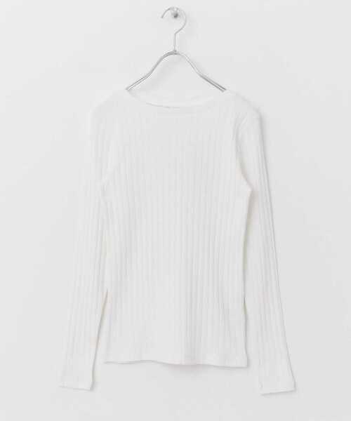 URBAN RESEARCH DOORS(アーバンリサーチドアーズ)の「針抜き長袖カットソー(Tシャツ/カットソー・レディース・その他1/ネイビー/オレンジ/ホワイト・MEDIUM)」の19枚目の写真