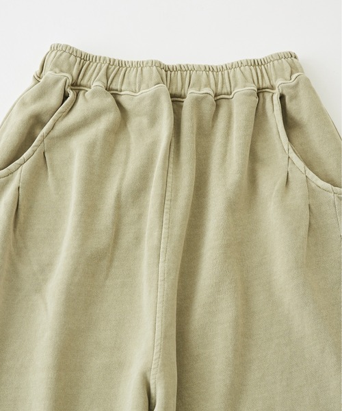 CUBE SUGAR（キューブシュガー）の「WEB限定裏毛ピグメントバイオスウェットパンツ（スウェットパンツ・レディース・スミクロ/ピンク/ブルー/カーキ/グレイッシュベージュ・M）」の18枚目の写真