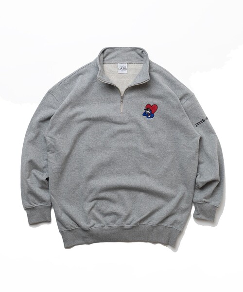 kaoyorinakami(カオヨリナカミ)の「KAOYORINAKAMI×FREAK’S STORE/カオヨリナカミ×フリークスストア "PUNCH BOY" HALF ZIP SWEAT/ハーフジップスウェット プルオーバー(スウェット・メンズ・グレー/パープル/ブラック・MEDIUM/X-LARGE/LARGE)」の17枚目の写真
