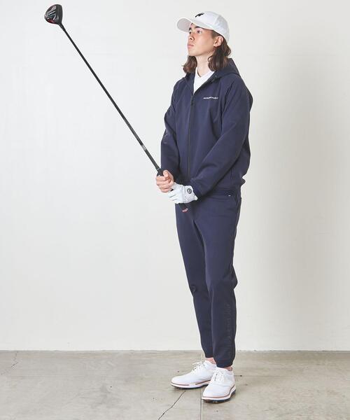 サイズ：Medium UNITED ARROWS GOLF ユナイテッドアローズゴルフ  ストレッチ ジョガーパンツ  ネイビー系 [240101432679] ゴルフウェア レディース ストスト メンズ ユーロ ジョガーパンツ