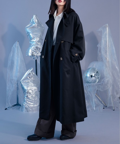 Ellno Loset（エルノロゼット）の「2wayスタンドカラートレンチコート