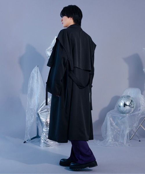 Ellno Loset(エルノロゼット)の「2wayスタンドカラートレンチ Ellno Loset(エルノロゼット)の「2wayスタンドカラートレンチ