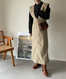 y/m by misato | シャークスキンジャンパースカート(スカート)