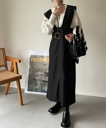 y/m by misato | シャークスキンジャンパースカート(スカート)