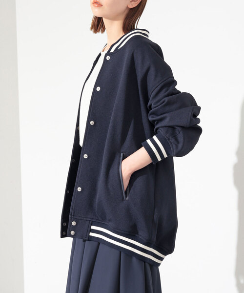 SLOBE IENA（スローブイエナ）の「PEポンチスタジャン（スタジャン・レディース・アイボリー/ネイビー・FREE）」の15枚目の写真