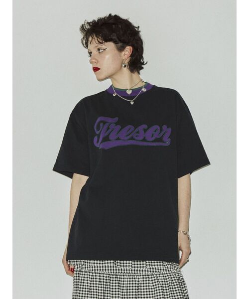 jouetie（ジュエティ）の「championロゴBIGT【コラボ/ユニセックス】（Tシャツ/カットソー・レディース・ブラック/パープル/グレー/レッド・MEDIUM）」の20枚目の写真