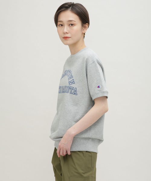 PGG ショートスリーブシャツ 立体ロゴ ネイビー/グレー　サイズ6 Champion（チャンピオン）の「Champion/ショートスリーブ クルー