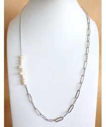 mimis（ミイーミイーズ）の「コンビチェーン*淡水パールネックレス（ネックレス）」