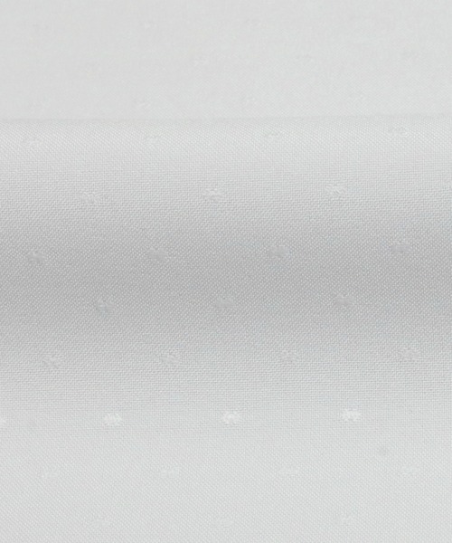 TOKYO SHIRTS（トウキョウシャツ）の「COFREX 配色衿ギャザー 五分袖ブラウス（ビジネスシャツ・レディース・ライトグレー・S/M/L/LL）」の5枚目の写真