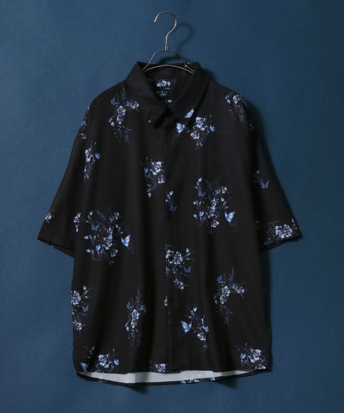 ANPAS（アンパス）の「Georgette Total Pattern Print Big Silhouette Thickness Shirt/ジョーゼット 総柄プリント ビッグシルエット とろみシャツ セットアップ対応（シャツ/ブラウス・メンズ・ブラック×ゴールド/ブラウン系その他6/ホワイト系その他5/グレー系その他5/ホワイト系その他/ブラック系その他7/ブラック系その他3/ブラウン系その他3/ブラック系その他/ブラウン系その他4/ブラック系その他4/ブルー系その他3/ブルー系その他/グレー系その他/グレー系その他3/ブラウン系その他2/ホワイト系その他7/ブラック×ブルー/ブルー系その他2/ブラウン系その他/ブラック系その他5/ベージュ系その他2/ブラック系その他2/ブラック系その他6/ホワイト系その他6/グリーン系その他2/ベージュ系その他/ホワイト系その他3/ブラック×ホワイト/グレー系その他2/ホワイト系その他2/ブルー系その他4/グレー系その他4/グリーン系その他/ブラウン系その他5/ホワイト系その他4・M/L）」の11枚目の写真