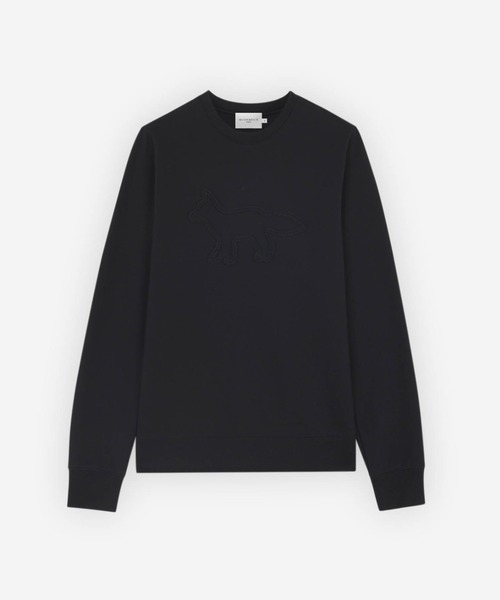 a*】様 【MAISON KITSUNE】Contour Foxスウェット黒XL Maison Kitsune（メゾンキツネ）の「CONTOUR FOX PATCH REGULAR