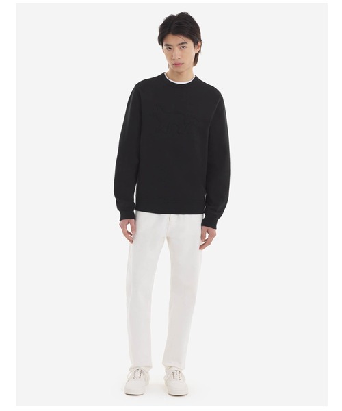 a*】様 【MAISON KITSUNE】Contour Foxスウェット黒XL Maison Kitsune（メゾンキツネ）の「CONTOUR FOX PATCH REGULAR