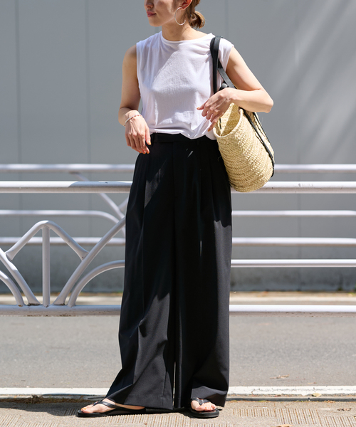 FRAMeWORK（フレームワーク）の「【AFRICAN SQUARE/アフリカンスクエア】別注タザカゴBAG M（かごバッグ・レディース・ブラック・FREE）」の3枚目の写真