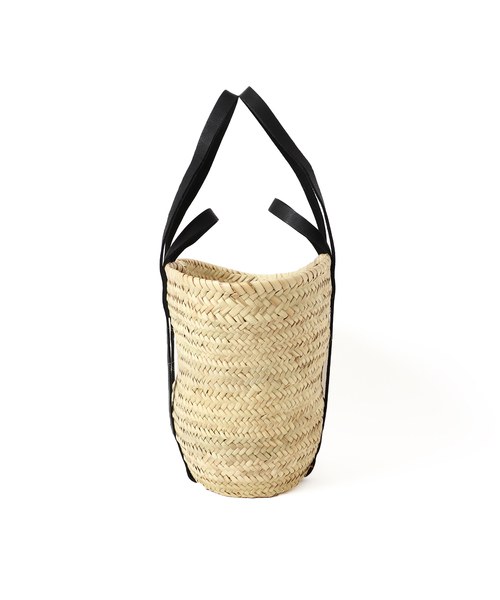 FRAMeWORK（フレームワーク）の「【AFRICAN SQUARE/アフリカンスクエア】別注タザカゴBAG M（かごバッグ・レディース・ブラック・FREE）」の6枚目の写真