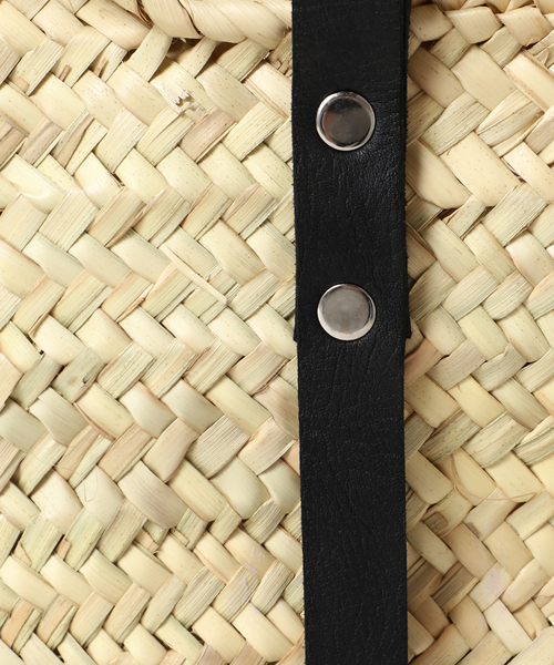 FRAMeWORK（フレームワーク）の「【AFRICAN SQUARE/アフリカンスクエア】別注タザカゴBAG M（かごバッグ・レディース・ブラック・FREE）」の11枚目の写真