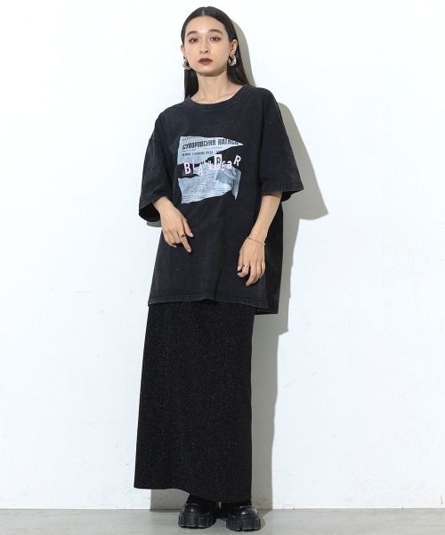 SEN TOKYO(セントーキョー)の「パンチの効いたストリートアイテム。五分袖ルーズプリントTシャツ(Tシャツ/カットソー・メンズ・ブラック・M/L/XL)」の14枚目の写真