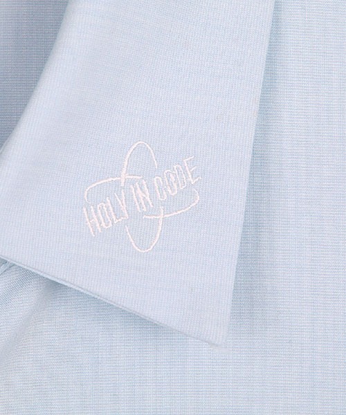 HOLY IN CODE（ホーリーインコード）の「[3rdSpring × HOLY IN CODE] オリジナルロゴ刺繍ワンポイントシンプルシャツ（シャツ/ブラウス・メンズ・ブラック/スカイブルー/ホワイト・FREE）」の20枚目の写真