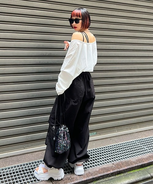 PAGEBOY（ページボーイ）の「ユルカットショートボレロ（カーディガン/ボレロ・レディース・オフホワイト/グレー/オレンジ系その他/ブラック・FREE）」の10枚目の写真