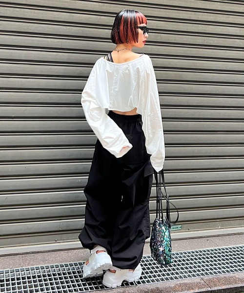 PAGEBOY（ページボーイ）の「ユルカットショートボレロ（カーディガン/ボレロ・レディース・オフホワイト/グレー/オレンジ系その他/ブラック・FREE）」の11枚目の写真