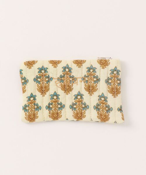 チャイハネ（チャイハネ）の「【チャイハネ】エンブロイミニポーチ（ポーチ・レディース・グレー/ピンク/ブラウン/ベージュ/イエロー/グリーン・FREE）」の4枚目の写真