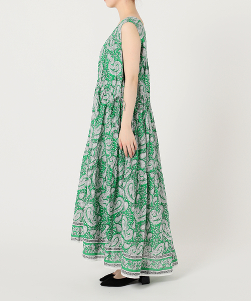 【ZIMMERMANN】コットンボイル ペイズリー ベルト付きワンピース ZIMMERMANN リネン＆シルク混 ミニワンピース ベルト付き