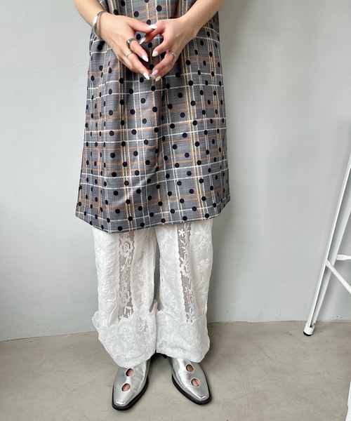 SANSeLF（サンセルフ）の「レースワイドパンツ【SANSeLF】sanw23s038（その他パンツ・レディース・ホワイト・FREE）」の18枚目の写真