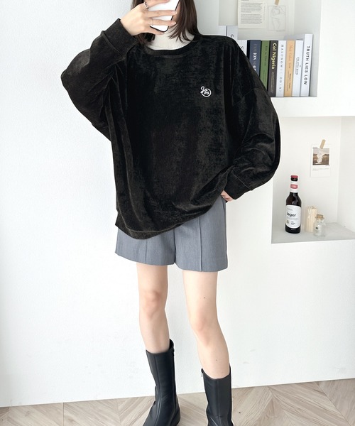 Java(ジャバ)の「《Javaジャバコラボ》シーズンライクな表情を叶える。JAVA刺繍ヴィンテージベロアプルオーバー(スウェット・レディース・ブルー/ベージュ/ブラック・LARGE/MEDIUM/SMALL/X-LARGE)」の5枚目の写真