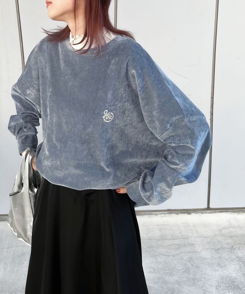 Java(ジャバ)の「《Javaジャバコラボ》シーズンライクな表情を叶える。JAVA刺繍ヴィンテージベロアプルオーバー(スウェット・レディース・ブルー/ベージュ/ブラック・LARGE/MEDIUM/SMALL/X-LARGE)」の12枚目の写真