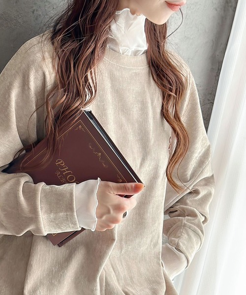 Java(ジャバ)の「《Javaジャバコラボ》シーズンライクな表情を叶える。JAVA刺繍ヴィンテージベロアプルオーバー(スウェット・レディース・ブルー/ベージュ/ブラック・LARGE/MEDIUM/SMALL/X-LARGE)」の10枚目の写真