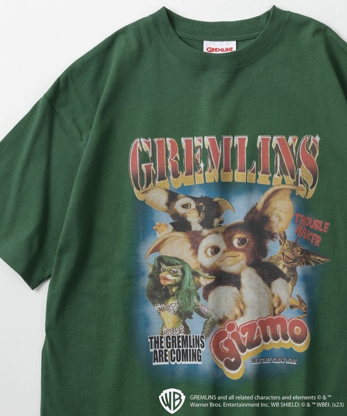make a ray!（メイク ア レイ！）の「【GREMLINS/グレムリン】ヴィンテージライク ポスターテイスト ギズモプリント 半袖Tシャツ（Tシャツ/カットソー・レディース・チャコールグレー/グリーン/ホワイト・M/XL/L）」の3枚目の写真