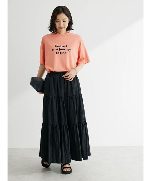 ELENCARE DUE(エレンカーレデュエ)の「・ELENCARE DUE ナイロンティアードスカート(スカート・レディース・グリーン/ブラック・FREE)」の9枚目の写真