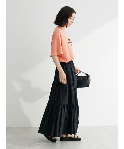 ELENCARE DUE(エレンカーレデュエ)の「・ELENCARE DUE ナイロンティアードスカート(スカート・レディース・グリーン/ブラック・FREE)」の10枚目の写真