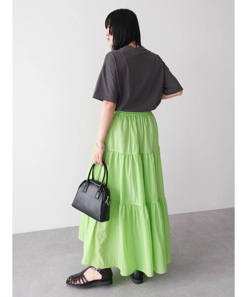 ELENCARE DUE(エレンカーレデュエ)の「・ELENCARE DUE ナイロンティアードスカート(スカート・レディース・グリーン/ブラック・FREE)」の16枚目の写真