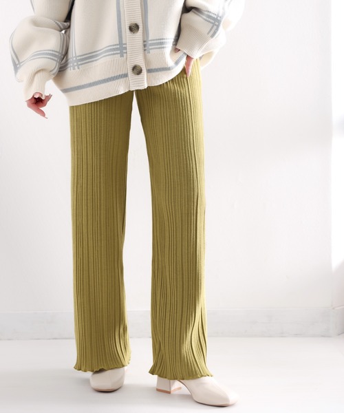 classicalelf（クラシカルエルフ）の「大人の楽ちんパンツ。表起毛プリーツパンツ（その他パンツ・レディース・グリーン系その他/ブラック/グレイッシュベージュ・LARGE/MEDIUM/SMALL/X-LARGE）」の16枚目の写真