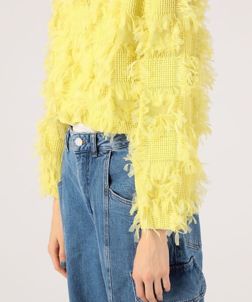 セール】BAUM UND PFERDGARTEN フリンジジャケット（ノーカラー