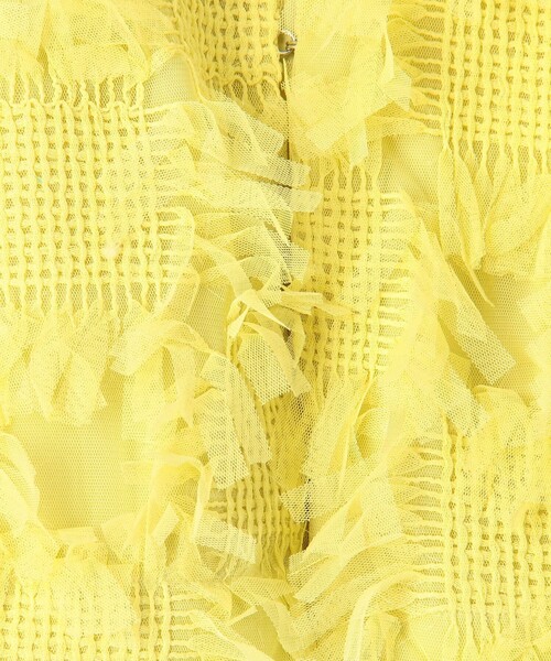 BAUM UND PFERDGARTEN フリンジ　スカート　イエロー Olu.（オルドット） スカート カットフリンジスカート : ZOZOTOWN