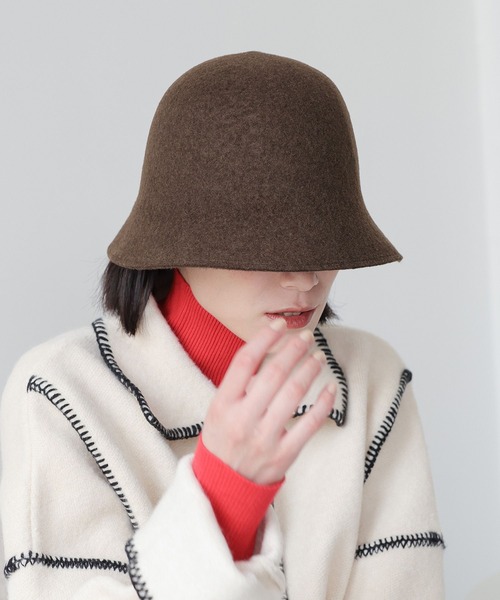 LOWRYS FARM(ローリーズファーム)の「バスクバケットHAT2 965920(ハット・レディース・ブラック/ダークブラウン/ブラウン/ベージュ・FREE)」の3枚目の写真